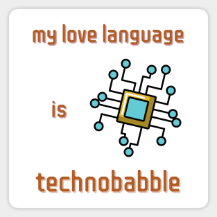 Technobabble Science Fiction Design Magnet